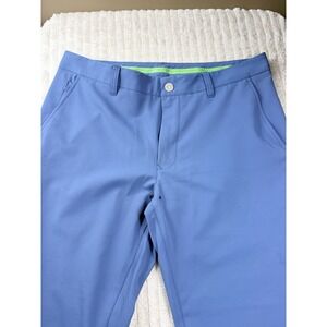 Bonobos Golf Pants Men 35x30 (Hemmed-Altered) Blue Athletic Fit EUC Stretch NICE